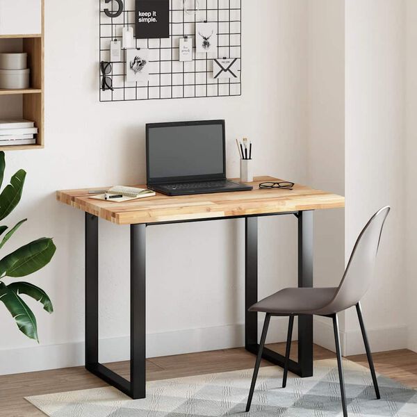 vidaXL Dessus de bureau non trait&eacute; 120x70x4 cm bois d'acacia massif