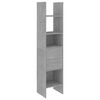 vidaXL Biblioth&egrave;que Gris b&eacute;ton 40x35x180 cm Bois d&rsquo;ing&eacute;nierie