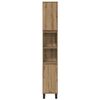 vidaXL Ensemble de mobilier de salle de bain avec porte 3 pcs Marron