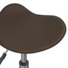 vidaXL Chaises &agrave; manger lot de 2 marron acier chrom&eacute;/cuir artificiel