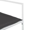 vidaXL Ensemble &agrave; manger de jardin avec coussins 15pcs blanc textil&egrave;ne
