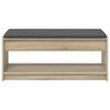 vidaXL Banc d'entr&eacute;e avec coussin Ch&ecirc;ne Sonoma 103 x 38 x 45 cm