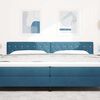 vidaXL T&ecirc;te de lit avec t&ecirc;te de lit Bleu fonc&eacute; 200 cm Cuir synth&eacute;tique