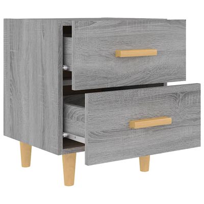 vidaXL Table de chevet Sonoma gris 40x35x47,5 cm