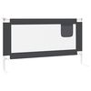 vidaXL Barri&egrave;re de s&eacute;curit&eacute; de lit d'enfant Gris fonc&eacute; 150x25 cm Tissu