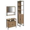 vidaXL Ensemble de mobilier de salle de bain 3 pcs Ch&ecirc;ne artisanal