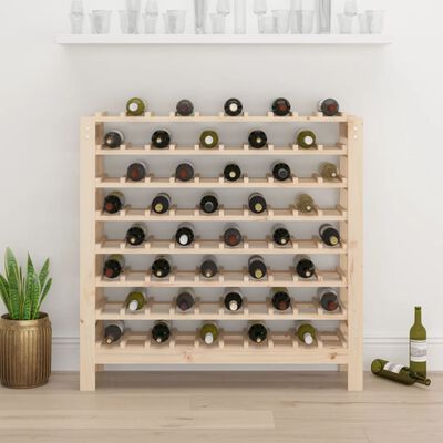 vidaXL Casier à vin 109,5x30x107,5 cm Bois de pin massif