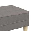 vidaXL banc Taupe 113 x 57 x 39 cm tissu