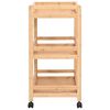 vidaXL Chariot de Cuisine avec Roues Naturel 46 x 38 x 76 cm Bambou