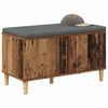 vidaXL Banc d'entr&eacute;e avec coussin Bois ancien 60 x 38 x 46 cm