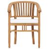 vidaXL Ensemble &agrave; manger de jardin 5pcs avec coussins bois teck solide