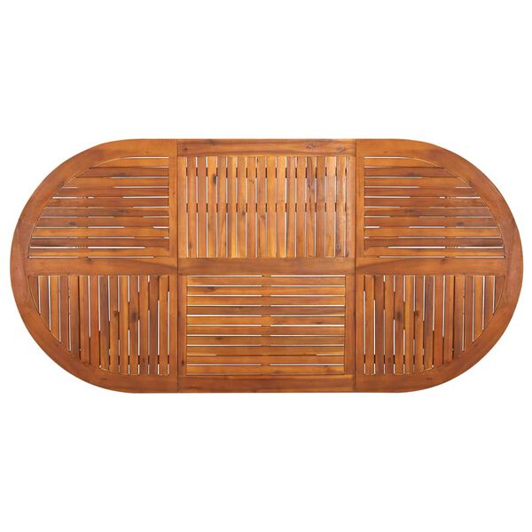 vidaXL Ensemble &agrave; manger de jardin 7 pcs Noir