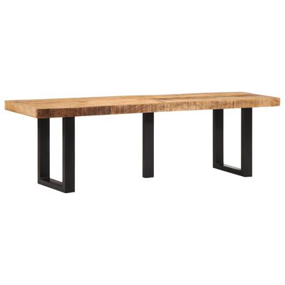 vidaXL Banc 160 cm bois de manguier brut massif et acier