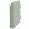 vidaXL Coussin de t&ecirc;te de lit gris clair 80 cm velours
