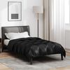 vidaXL Duvet d'hiver Noir 200 x 135 cm Satin et Microfibre
