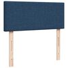 vidaXL Sommier &agrave; lattes de lit avec matelas bleu 120x190 cm tissu