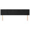 vidaXL T&ecirc;te de lit avec oreilles Noir 183x16x78/88 cm Velours
