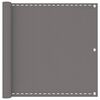 vidaXL &Eacute;cran de balcon Gris clair 120 x 400 cm HDPE et Aluminium