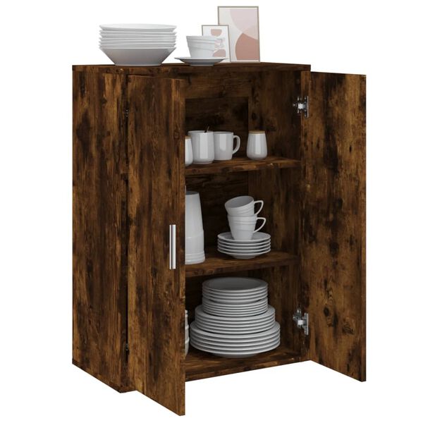 vidaXL Buffet ch&ecirc;ne fum&eacute; 60x31x84 cm bois d'ing&eacute;nierie