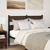 vidaXL T&ecirc;te de lit de remplacement ch&ecirc;ne marron 120 cm acier et bois d'ing&eacute;nierie