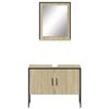 vidaXL Ensemble d'armoires de salle de bain 2 pcs ch&ecirc;ne sonoma