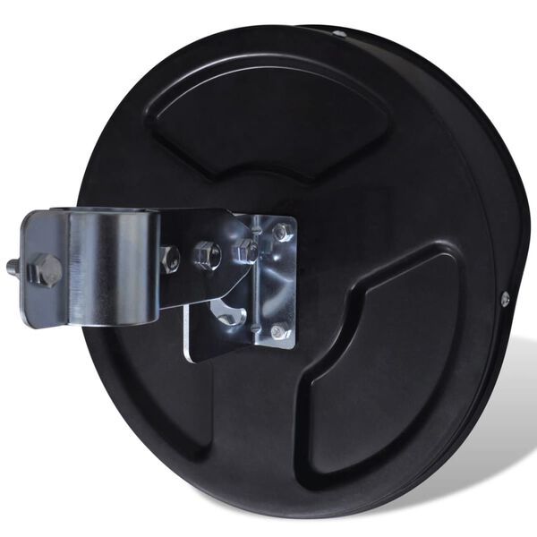 vidaXL Miroir de trafic convexe d'extérieur Plastique PC Noir 30 cm