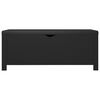 vidaXL Boîte de rangement avec coussin Noir 105x40x45 cm Aggloméré