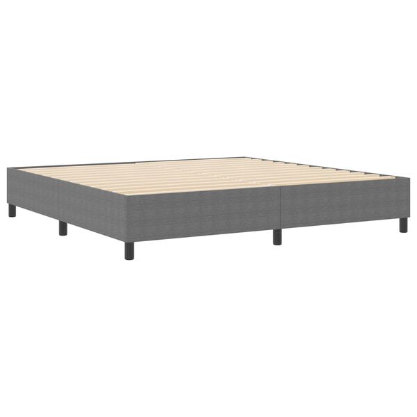 vidaXL Cadre de lit plateforme Gris clair 200 x 200 cm tissu