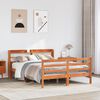 vidaXL Cadre de lit sans matelas cire marron 140x200cm bois pin massif