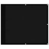 vidaXL &Eacute;cran de balcon noir 90x700 cm 100% polyester oxford