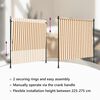vidaXL Store roulant d'ext&eacute;rieur orange et blanc 200x270cm tissu acier