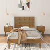 vidaXL T&ecirc;te de lit murale Marron miel 96x3x63 cm Bois massif de pin