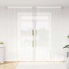 vidaXL Rideau en Dentelle Floral Blanc 280 x 200 cm Polyester