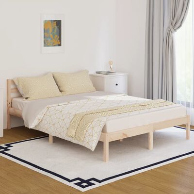 vidaXL Cadre de lit sans matelas bois massif de pin 140x200 cm