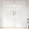 vidaXL Rideau en Dentelle Floral Blanc 200 x 150 cm Polyester