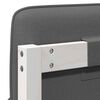 vidaXL T&ecirc;te de lit capitonn&eacute;e Blanc et gris clair 180 cm Pin massif