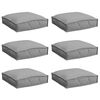 vidaXL Coussin 6 pc Tissu Oxford Gris 40 x 40 x 8 cm