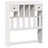 vidaXL Lit biblioth&egrave;que sans matelas blanc 75x190cm bois de pin massif