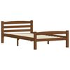 vidaXL Cadre de lit sans matelas marron miel pin massif 100x200 cm