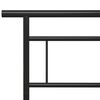 vidaXL Cadre de lit sans matelas noir m&eacute;tal 160x200 cm