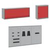 vidaXL Ensemble de placards de travail avec tiroir 8 pcs Rouge