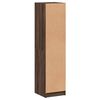 vidaXL Buffet avec portes en verre ch&ecirc;ne marron 35x37x142 cm