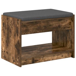 vidaXL Banc d'entr&eacute;e Ch&ecirc;ne Fum&eacute; 63 x 38 x 45 cm