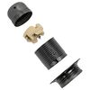 vidaXL Douilles de lampe 2 pcs noir brillant E27