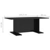 vidaXL Table basse noir brillant 103,5x60x40 cm bois d'ingénierie