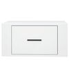 vidaXL Tables de chevet murales 2 pcs Blanc 50x36x25 cm