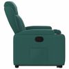 vidaXL Fauteuil inclinable vert foncé tissu