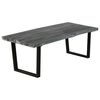 vidaXL Table basse Bois de melia azedarach massif 102x56x41 cm Gris