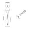 vidaXL Vis 5143 pcs Zinc&eacute; 5 x 40 mm Fer