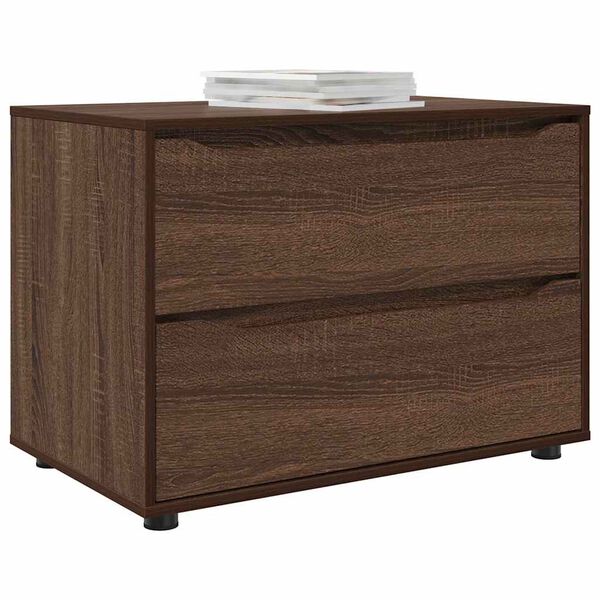 vidaXL Armoire de rangement Ch&ecirc;ne brun 80 x 48 x 57 cm